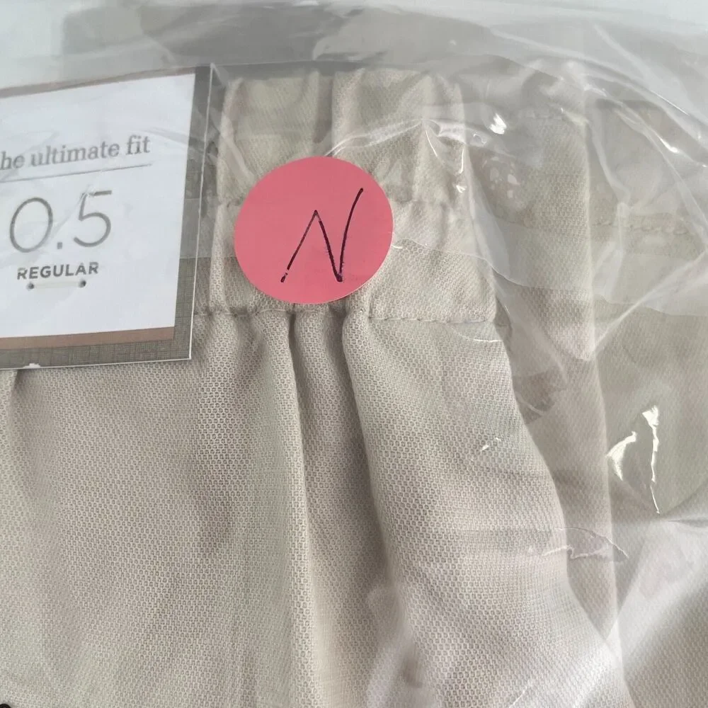 Chico's Ultimate Fit Pants Linen Blend Womens 0.5 Small 6 Regular Beige New - Picture 10 of 10